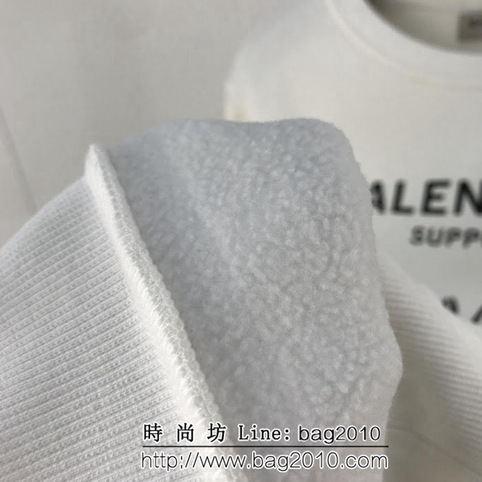 Balenciaga巴黎世家 18ss秋冬新款套頭衛衣 糧食計畫署系列圖案 定制純棉加絨面料 高版本男女同款 ydi2061